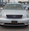 lexus ls 430 2001 silver sedan gasoline 8 cylinders rear wheel drive automatic with overdrive 77074