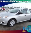 ford focus 2013 silver sedan s flex fuel 4 cylinders front wheel drive 6 speed automatic 77388