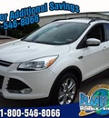 ford escape 2013 white suv sel gasoline 4 cylinders front wheel drive shiftable automatic 77338