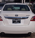 nissan altima 2013 white sedan 3 5 sv gasoline 6 cylinders front wheel drive shiftable automatic 77477