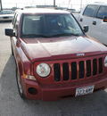 jeep patriot 2007 red suv sport gasoline 4 cylinders front wheel drive automatic 75062