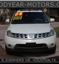 nissan murano 2004 white suv sl fi dohc 24v front wheel gasoline 6 cylinders front wheel drive cont  variable trans  77008