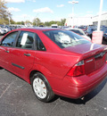 ford focus 2005 red sedan zx4 gasoline 4 cylinders front wheel drive automatic 60443