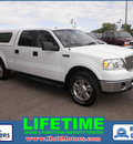 ford f 150 2007 white lariat flex fuel 8 cylinders 4 wheel drive automatic with overdrive 55321