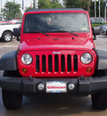 jeep wrangler unlimited 2010 red suv 4wd x unlm gasoline 6 cylinders 4 wheel drive automatic 77090