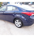 hyundai elantra 2013 dk  blue sedan gls gasoline 4 cylinders front wheel drive 3 speed 77074