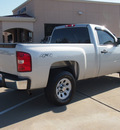 chevrolet silverado 1500 2010 silver work truck flex fuel 8 cylinders 4 wheel drive automatic with overdrive 77656