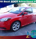 ford focus 2013 red hatchback st gasoline 4 cylinders front wheel drive 6 speed manual 77388
