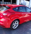 ford focus 2013 red hatchback st gasoline 4 cylinders front wheel drive 6 speed manual 77388