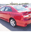 toyota corolla 2013 red sedan s gasoline 4 cylinders front wheel drive automatic 77074
