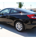 honda civic 2012 black coupe ex l gasoline 4 cylinders front wheel drive 5 speed automatic 77025