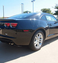 chevrolet camaro 2013 black coupe lt gasoline 6 cylinders rear wheel drive automatic 75087