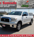 toyota tundra 2008 white sr5 gasoline 8 cylinders 2 wheel drive automatic with overdrive 77642