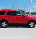 ford escape 2009 red suv xlt gasoline 6 cylinders front wheel drive automatic with overdrive 77469