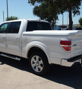 ford f 150 2010 white lariat flex fuel 8 cylinders 2 wheel drive automatic with overdrive 77065