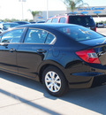 honda civic 2012 black sedan lx gasoline 4 cylinders front wheel drive automatic 77065