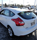 ford focus 2013 white hatchback se flex fuel 4 cylinders front wheel drive automatic with overdrive 60546