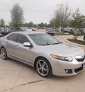 acura tsx 2009 silver sedan w tech pckg gasoline 4 cylinders front wheel drive automatic 76137