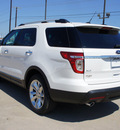 ford explorer 2013 white suv xlt flex fuel 6 cylinders 2 wheel drive shiftable automatic 75070