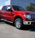 ford f 150 2012 red 4wd supercrew 145 xlt flex fuel 8 cylinders 4 wheel drive 6 speed automatic 75070
