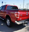 ford f 150 2012 red 4wd supercrew 145 xlt flex fuel 8 cylinders 4 wheel drive 6 speed automatic 75070