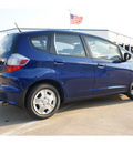 honda fit 2013 blue hatchback gasoline 4 cylinders front wheel drive automatic 77034