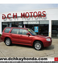 subaru forester 2008 dk  red suv 2 5 x premium package gasoline 4 cylinders all whee drive 4 speed automatic 07724