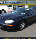 chevrolet camaro 2002 blue coupe gasoline 6 cylinders rear wheel drive automatic 98632