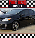 toyota prius 2012 black hatchback two hybrid 4 cylinders front wheel drive automatic 77469