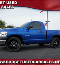 dodge ram 1500 2008 blue pickup truck gasoline 8 cylinders rear wheel drive automatic 76543