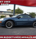 mitsubishi eclipse spyder 2004 blue gs gasoline 4 cylinders front wheel drive automatic 76543