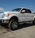 ford f 150 2010 white lariat flex fuel 8 cylinders 2 wheel drive 6 speed automatic 77521
