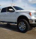 ford f 150 2010 white lariat flex fuel 8 cylinders 2 wheel drive 6 speed automatic 77521