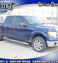 ford f 150 2010 blue xlt gasoline 8 cylinders 2 wheel drive 6 speed automatic 75041