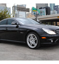 mercedes benz cls class 2007 black coupe cls63 amg gasoline 8 cylinders rear wheel drive automatic 77002