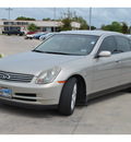 infiniti g35 2003 beige sedan gasoline 6 cylinders dohc rear wheel drive automatic 78233