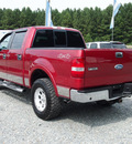 ford f 150 2007 red lariat flex fuel 8 cylinders 4 wheel drive automatic 27569