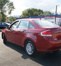 ford focus 2009 sangria red sedan se gasoline 4 cylinders front wheel drive automatic 80911