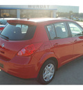nissan versa 2012 red hatchback 1 8 s gasoline 4 cylinders front wheel drive automatic 77090