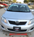 toyota corolla 2010 silver sedan le gasoline 4 cylinders front wheel drive automatic 76051