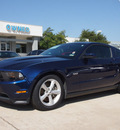 ford mustang 2012 dk  blue coupe gt premium 8 cylinders automatic 76011