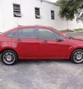 ford focus 2010 red sedan se 4 cylinders automatic 78028