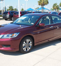honda accord 2013 basque red sedan lx gasoline 4 cylinders front wheel drive automatic 77065