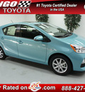 toyota prius c 2012 blue three hybrid 4 cylinders front wheel drive not specified 91731