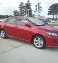 toyota corolla 2013 red sedan s gasoline 4 cylinders front wheel drive automatic 75569