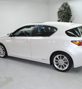 lexus ct200h 2011 white hatchback hybrid 4 cylinders front wheel drive automatic 91731