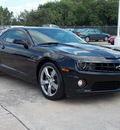 chevrolet camaro 2010 black coupe ss 8 cylinders 6 speed manual 77074