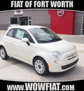 fiat 500 2013 off white hatchback pop 4 cylinders 5 speed manual 76108