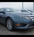 ford fusion 2012 blue sedan sel gasoline 4 cylinders front wheel drive 6 speed automatic 77338
