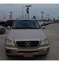mercedes benz m class 2001 brown suv ml430 gasoline 8 cylinders all whee drive automatic 77090